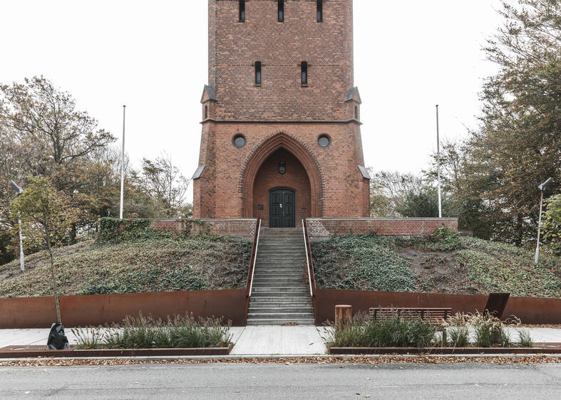 cobe landgangen tower entrance cobe landgangen tower entrance