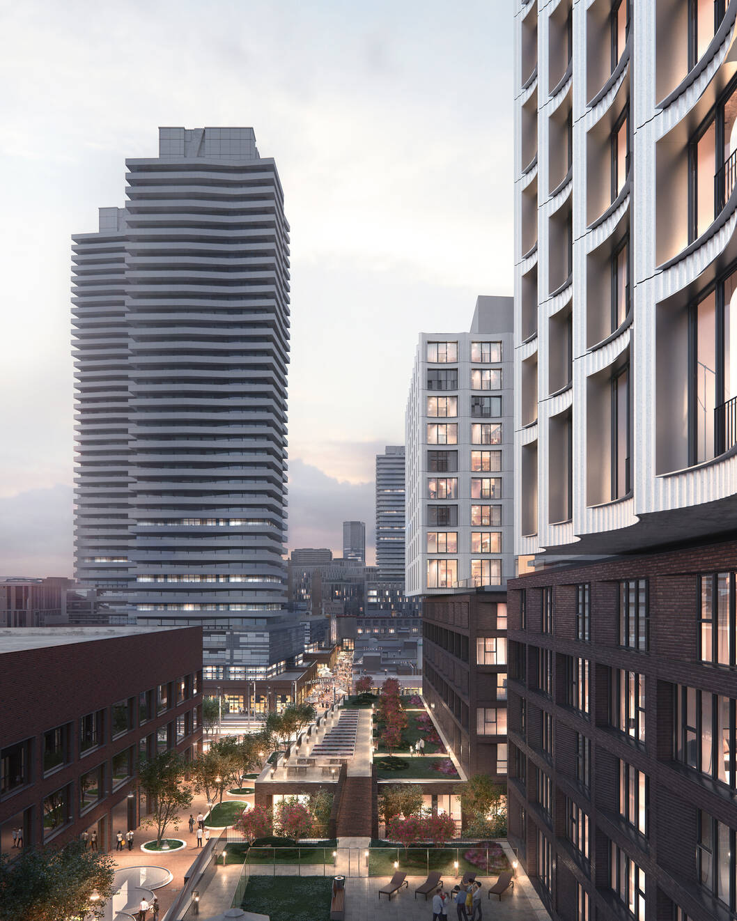 cobe west don lands exterior view cobe west don lands exterior view