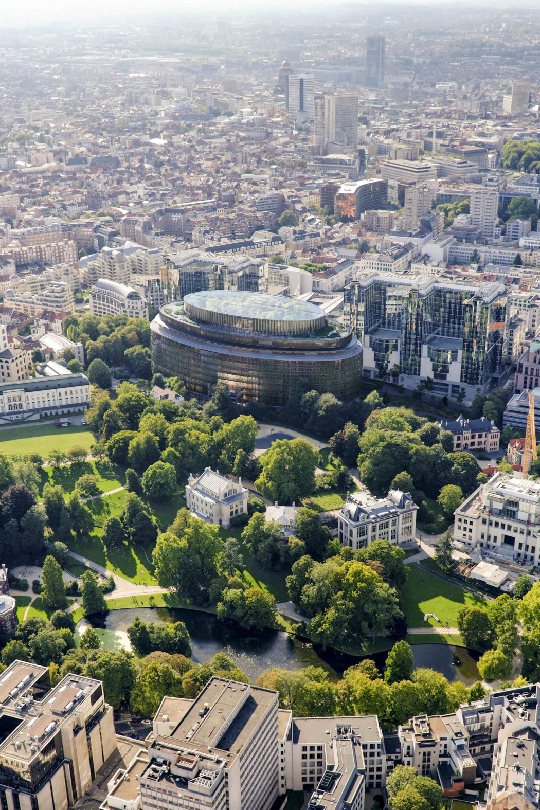 020 cobe eu parliament aerial view render